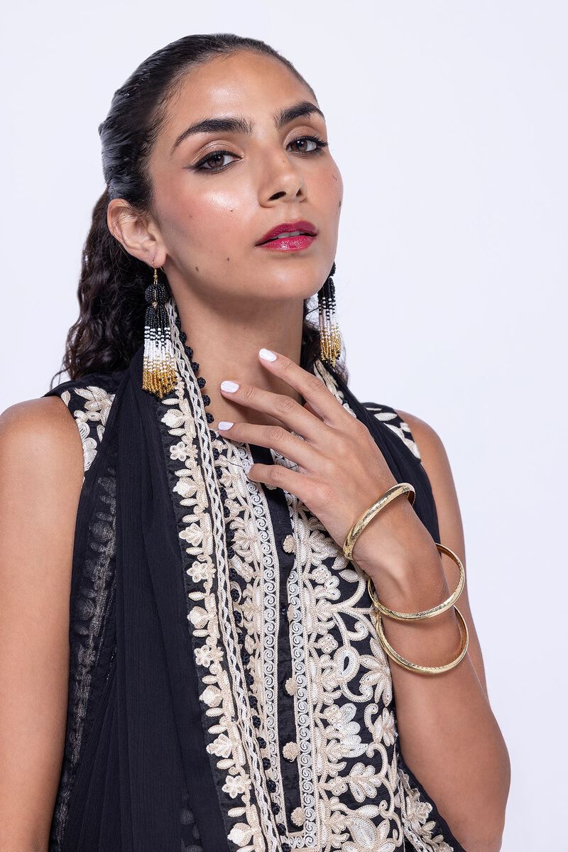 Embroidered | Polyester Crinkle Chiffon | Dupatta | null