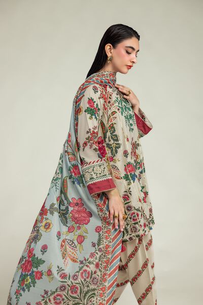 Embroidered | Mesuri | Floral Beige Dupatta | GBP 20.00
