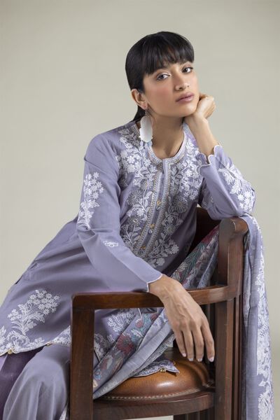 Embroidered | Cambric | Fabrics 3 Piece | GBP 40.00