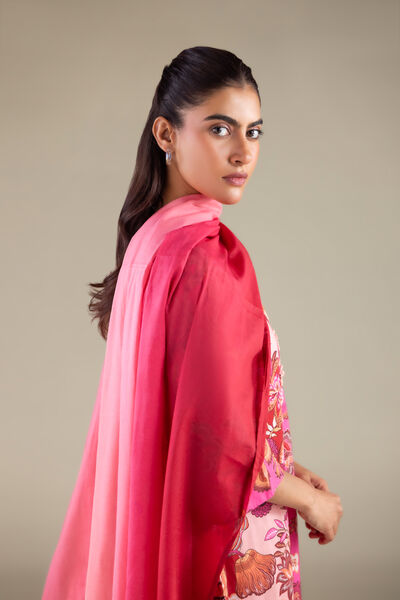 Printed | Lawn | Solid Draped Dupatta | GBP 15.00