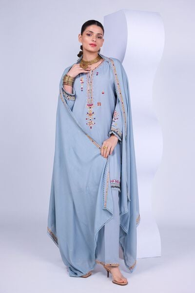 Embroidered | Russian Raw Silk | Kurta | GBP 45.00