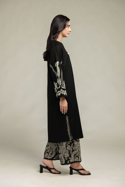 Embroidered | Cambric | Black Cambric Pants | GBP 25.00