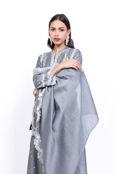 Embroidered | Cotton Net | Dupatta | GBP 20.00