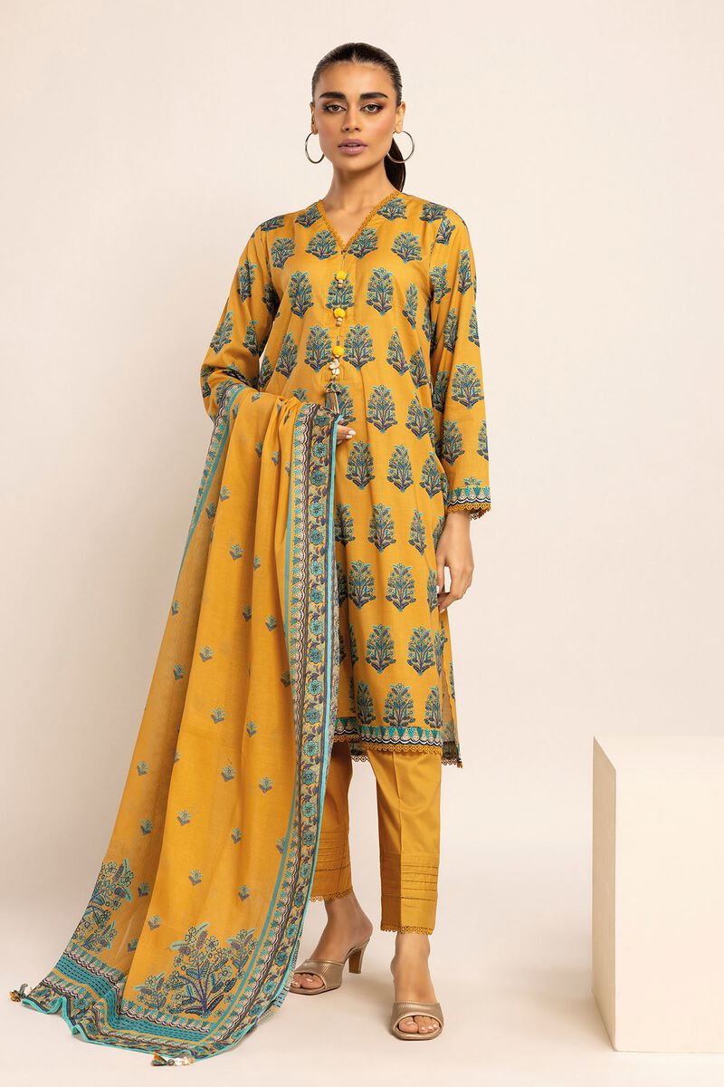 Printed | Cambric | Fabrics 3 Piece | null