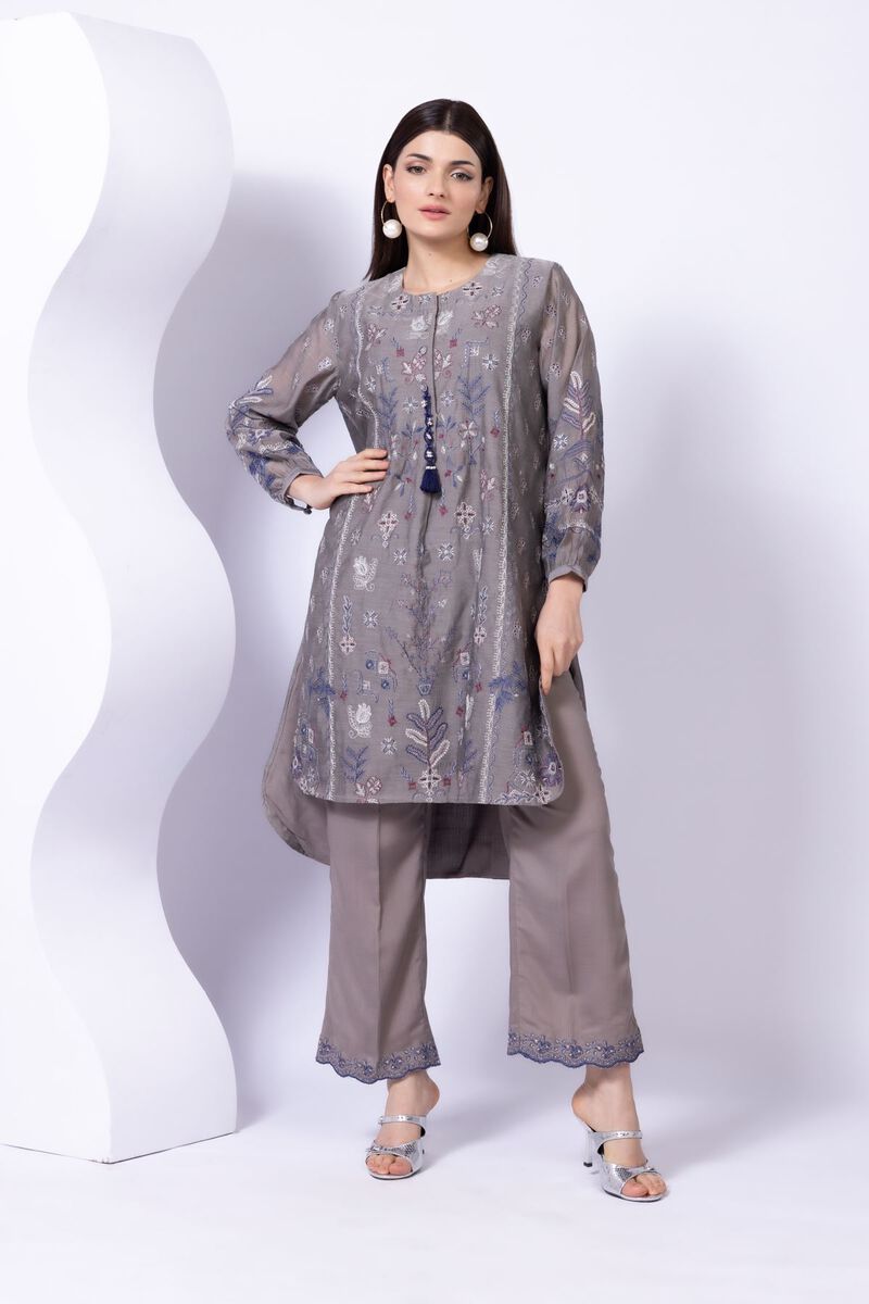 Embroidered | Paper Silk | Kurta | GBP 50.00