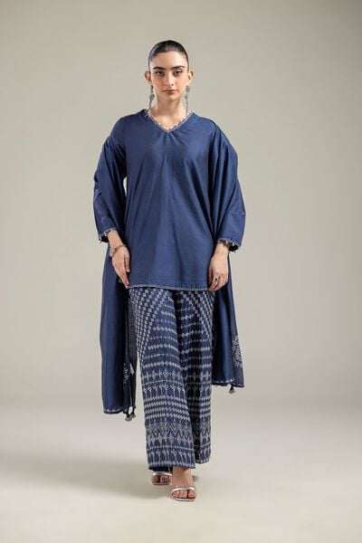 Raw Silk | Silk Navy Pants | GBP 45.00