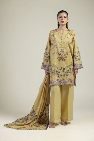 Embroidered | Jacquard | Fabrics 3 Piece | GBP 40.00