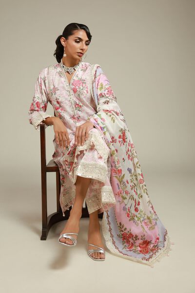 Embroidered | Raw Silk | Kurta | GBP 55.00