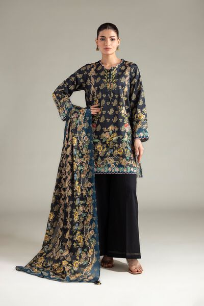 Embroidered | Jacquard | Fabrics 3 Piece | GBP 40.00