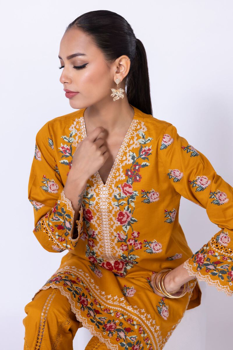 Embroidered | Cambric | Kurta | GBP 15.00