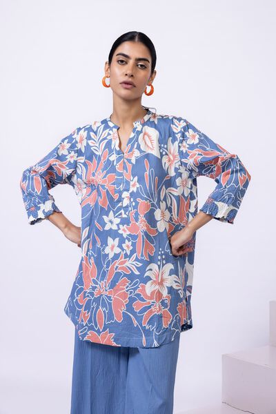 Printed | Ripple Crinkle | Kurta | GBP 10.00