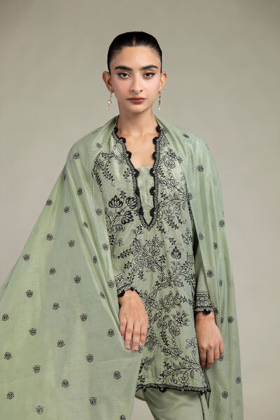 Cotton Net | Floral Cotton Dupatta | GBP 30.00