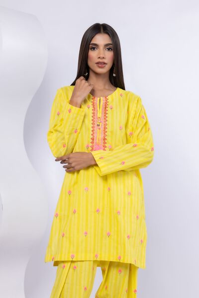 Embroidered | Lurex Stripes | Kurta | GBP 15.00
