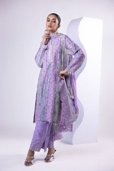 Embroidered | Viscose Oak Silk | Pants | GBP 20.00