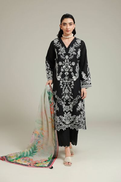 Embroidered | Cambric | Fabrics 3 Piece | GBP 45.00