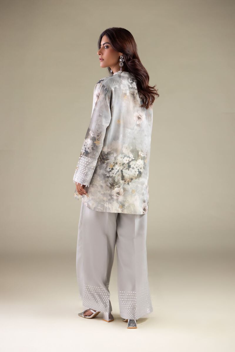 Embroidered | Raw Silk | Floral Embellished Kurta | GBP 40.00