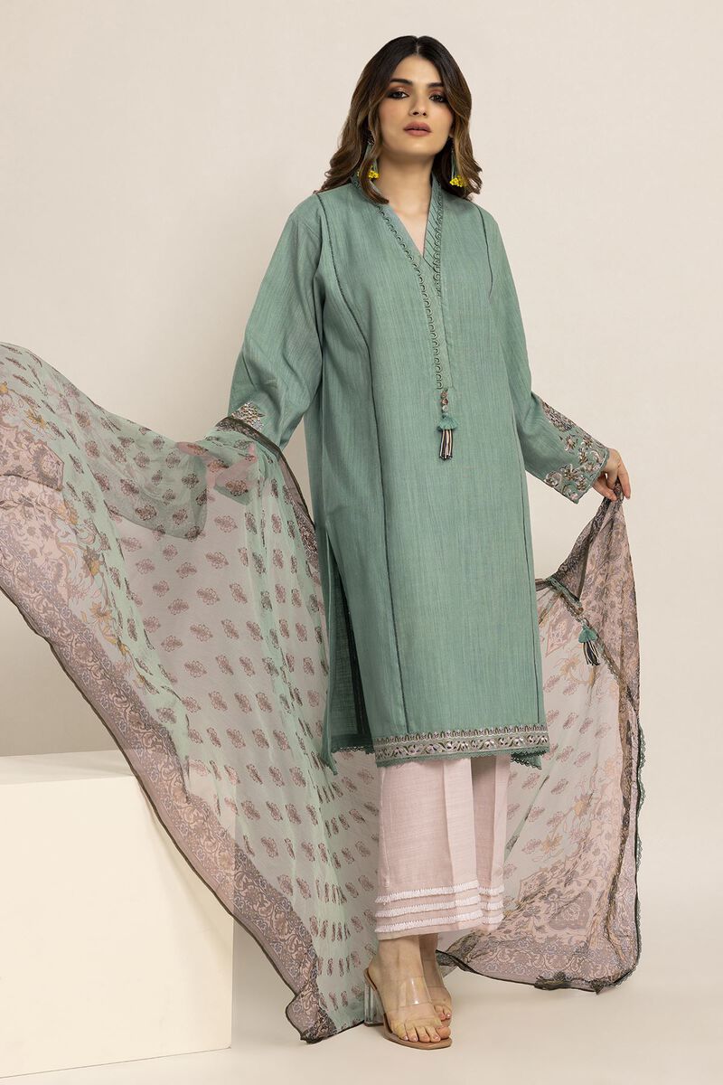 Crosshatch | Embroidered | Fabrics 2 Piece | Top Dupatta | null