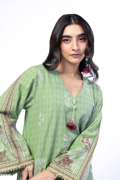 Embroidered | Cotton Dobby | Fabrics 3 Piece | GBP 40.00
