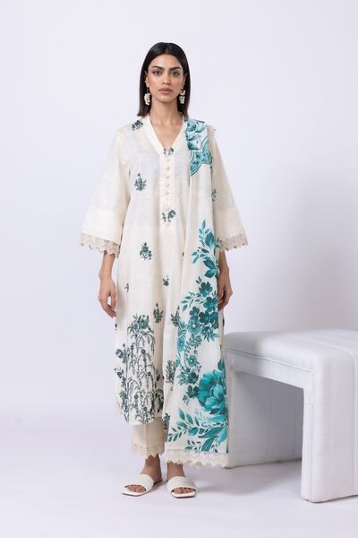 Embroidered | Crosshatch Poplin | Kurta | GBP 17.50