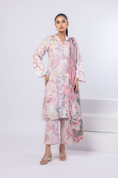 Printed | Dull Raw Silk | Pants | GBP 15.00