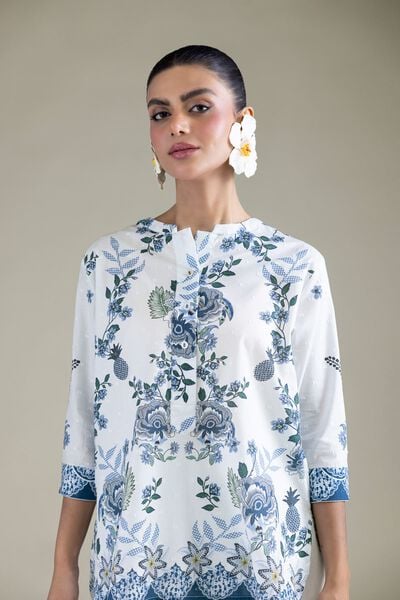 Embroidered | Cambric | Short Cambric Shirt | GBP 25.00