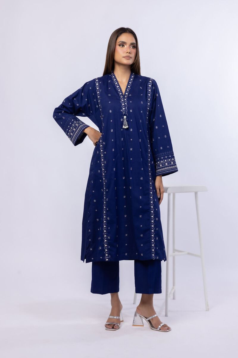 Embroidered | Crosshatch Poplin | Kurta | null