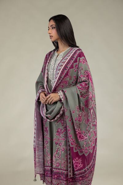 Embroidered | Textured Lawn | Floral Tailored 3-Piece | GBP 65.00