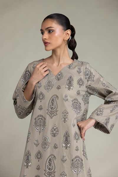 Printed | Cambric | Paisley Floral Kurta | GBP 35.00