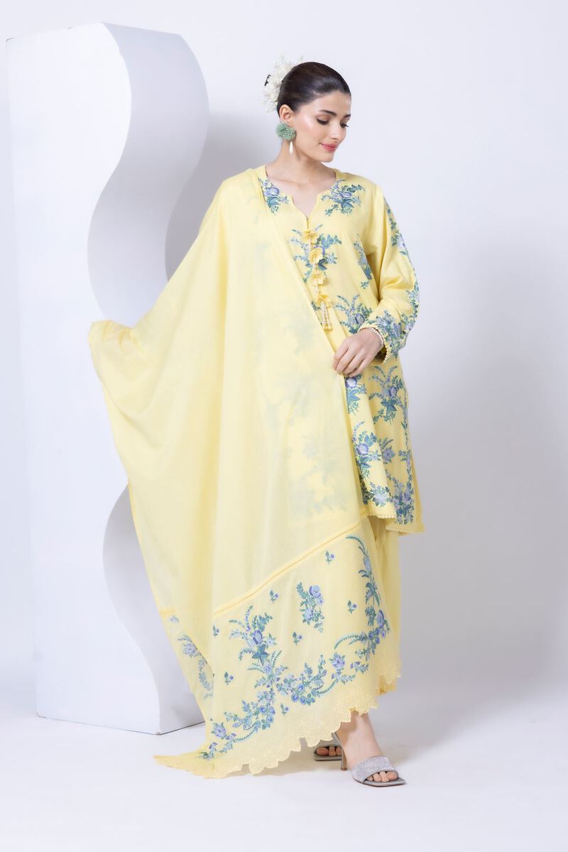 Embroidered | Cotton Square | Dupatta | GBP 35.00