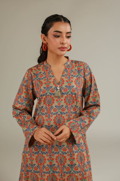 Printed | Textured Cotton | Mughal Motif Kurta | GBP 20.00