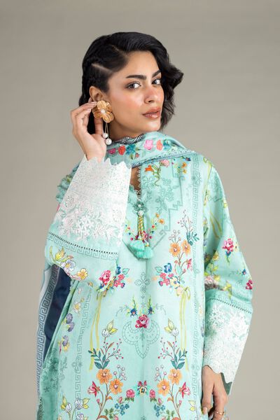 Embroidered | Jacquard | Fabrics 3 Piece | GBP 40.00