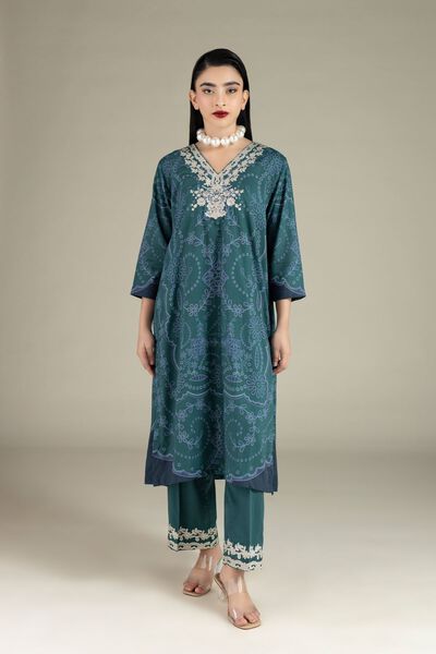 Embroidered | Raw Silk | Pants | GBP 20.00