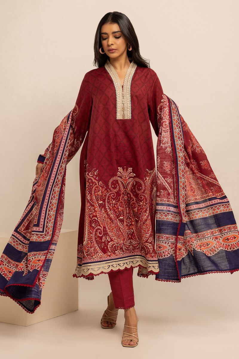 Embroidered | Light Khaddar | Fabrics 3 Piece | null