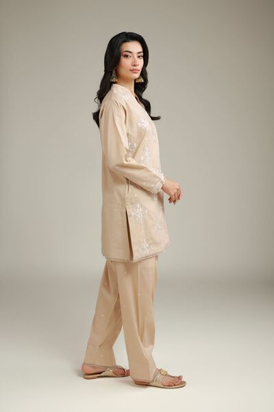 Embroidered | Cambric | Beige Cambric Shalwar | GBP 20.00