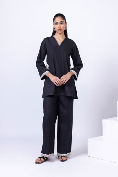 Embroidered | Crosshatch Poplin | Kurta | GBP 10.00