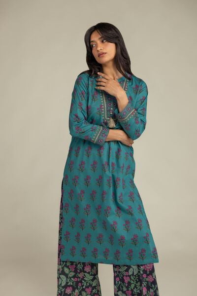 Embroidered | Cambric | Floral Cambric Kurta | GBP 35.00