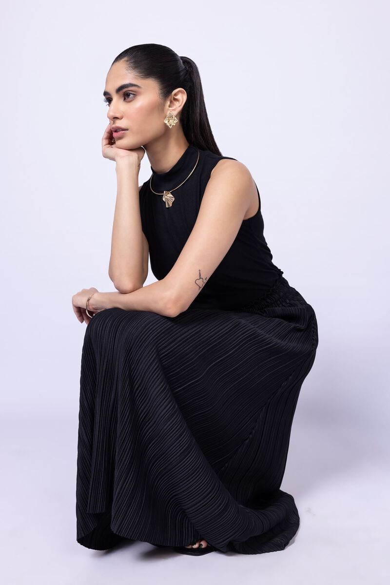 Dyed | Pleated Georgette | Skirt | GBP 6.00