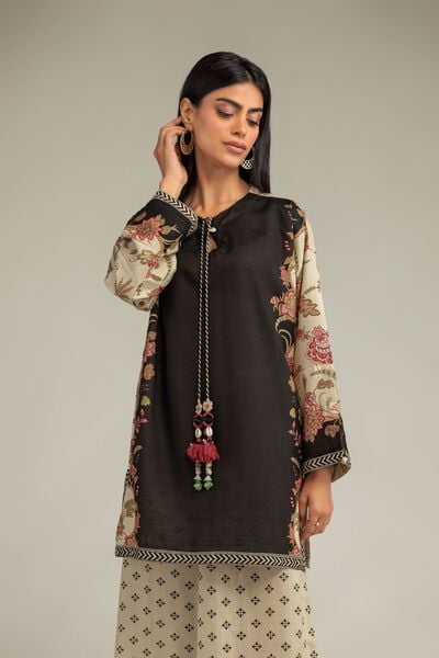 Printed | Raw Silk | Floral Silk Kurta | GBP 35.00