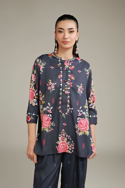 Embroidered | Viscose Crepe | Shirt | GBP 25.00