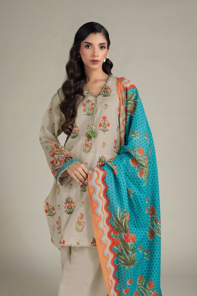 Printed | Cambric | 3-Piece Tailored Suit | GBP 50.00