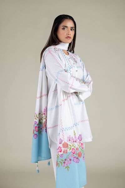 Embroidered | Lawn | Floral Tassel Dupatta | GBP 4.50