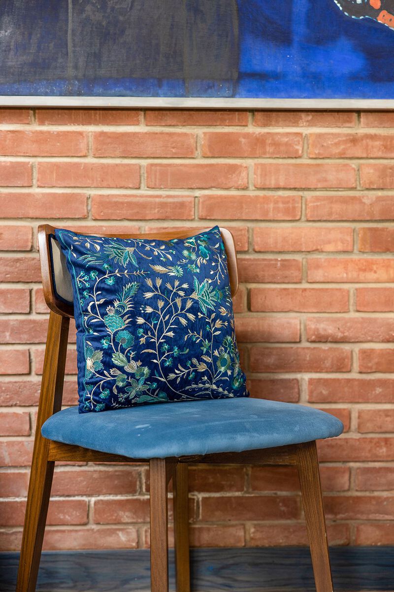 Velvet | Embroidered | Cushion Cover | null