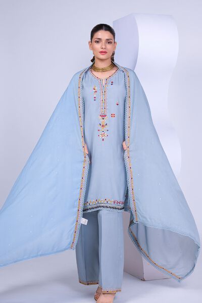 Embroidered | Light Thai Silk | Dupatta | GBP 30.00
