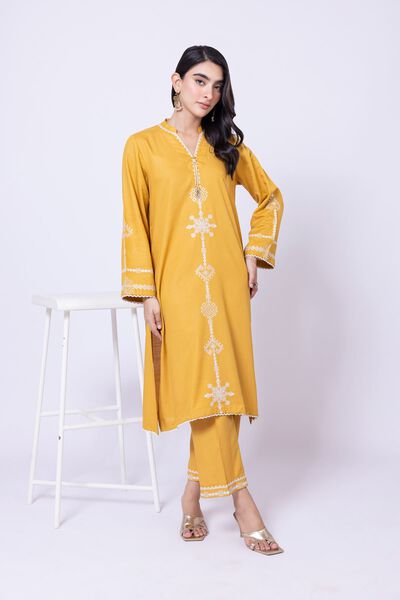 Embroidered | Dull Raw Silk | Kurta | GBP 7.50