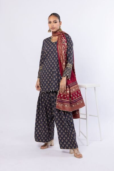 Printed | Crosshatch Poplin | 3 Piece Co-ord Set | GBP 90.00