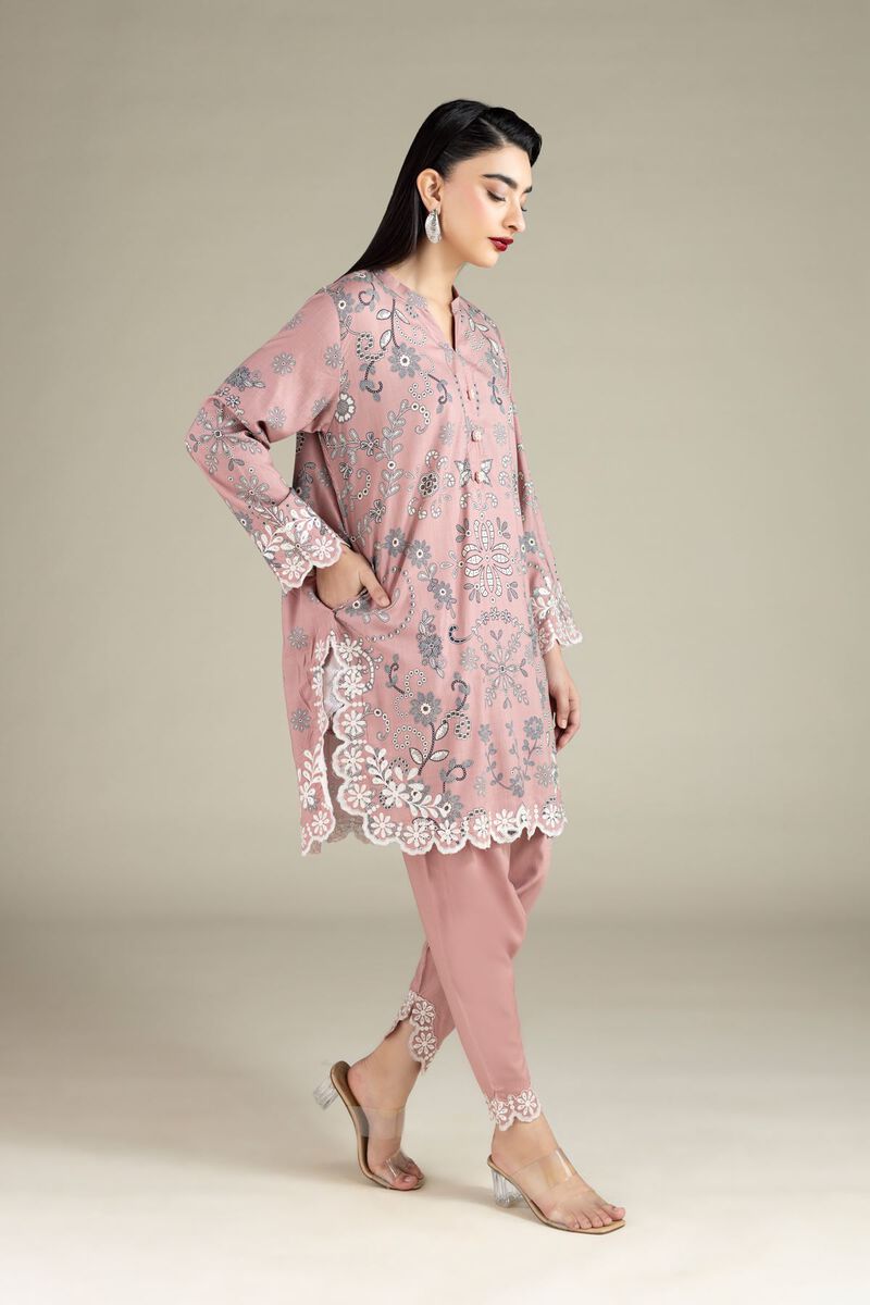 Embroidered | Raw Silk | Pants | GBP 6.00