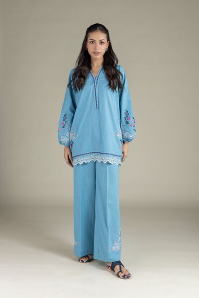 Embroidered | Heavy Textured Cotton | Pants | GBP 12.00