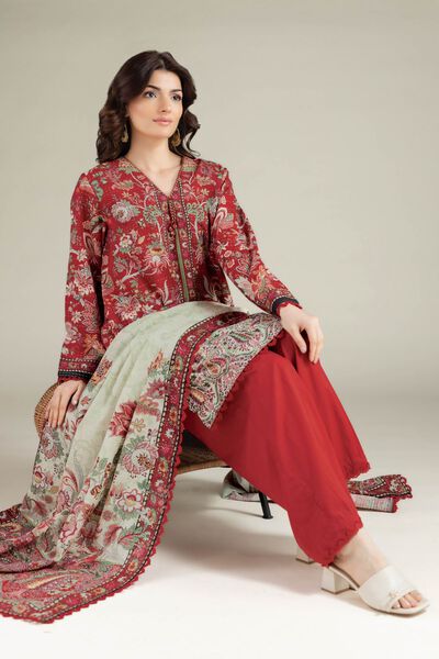 Printed | Mesuri Dobby | Tailored 3 Piece | GBP 50.00