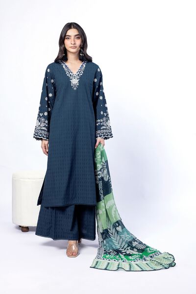 Embroidered | Cotton Dobby | Fabrics 3 Piece | GBP 40.00
