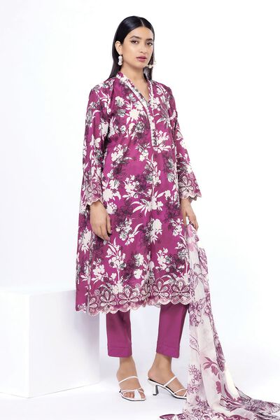 Embroidered | Cambric | Fabrics 3 Piece | GBP 25.00